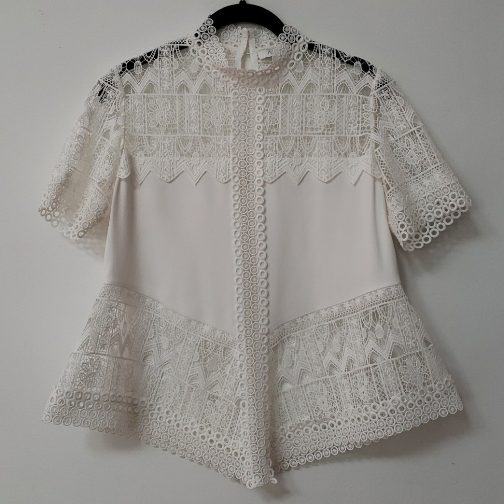 Alexis White Lacey Blouse